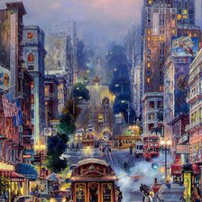 Схема вышивки «Город»