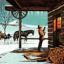 Схема вышивки «Поклонник»