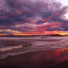 Схема вышивки «Закат»