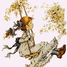 Схема вышивки «на качелях»