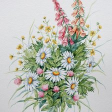 Схема вышивки «цветы»