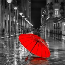 Схема вышивки «Дождь»