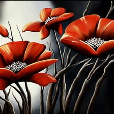 Схема вышивки «Маки»