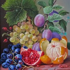 Схема вышивки «Натюрморт фруктовый»