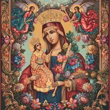 Схема вышивки «Неувядаемый цвет»