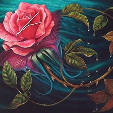 Схема вышивки «розочка»