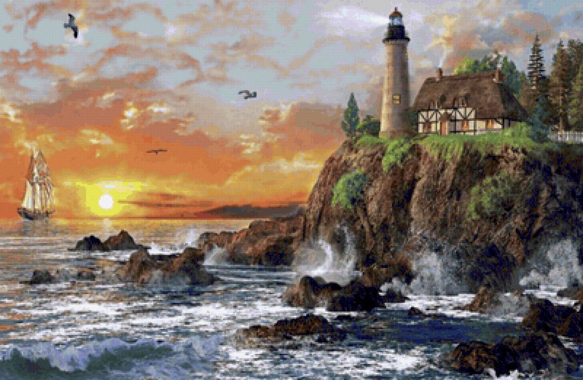 Морской пейзаж - пейзаж, море - предпросмотр