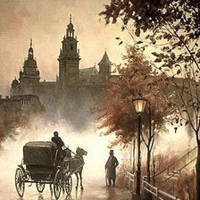 Схема вышивки «дорог.туман»