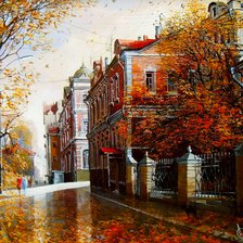 Схема вышивки «Город»