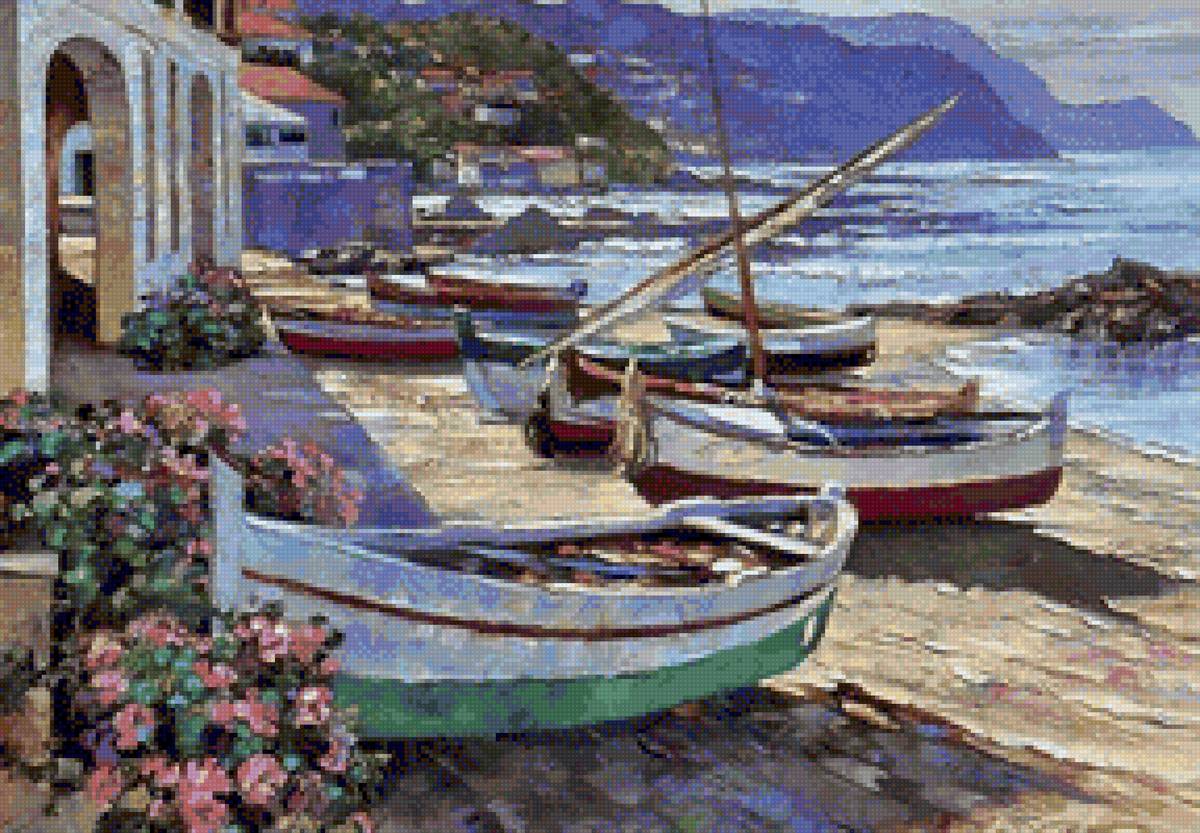 Лодки - лодка, море - предпросмотр