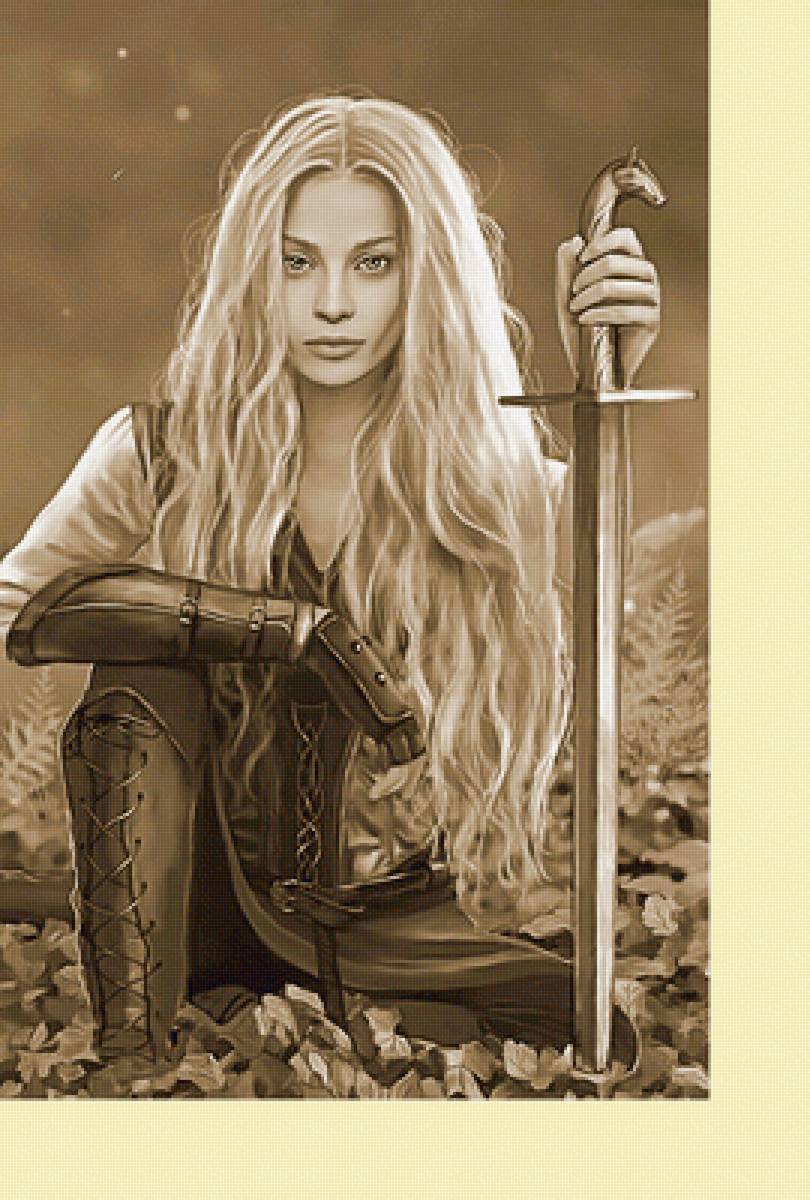 Серия "Фэнтези". - девушка-воин, фэнтези - предпросмотр