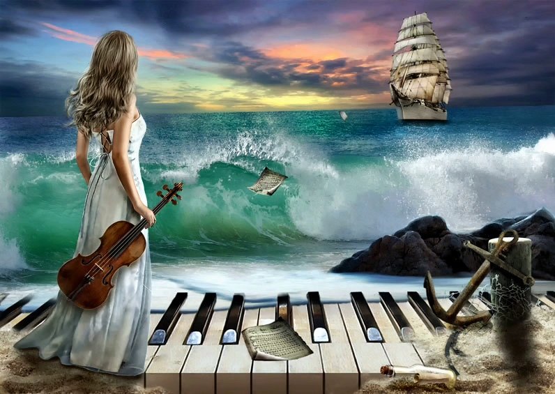 en la orilla - dama - оригинал