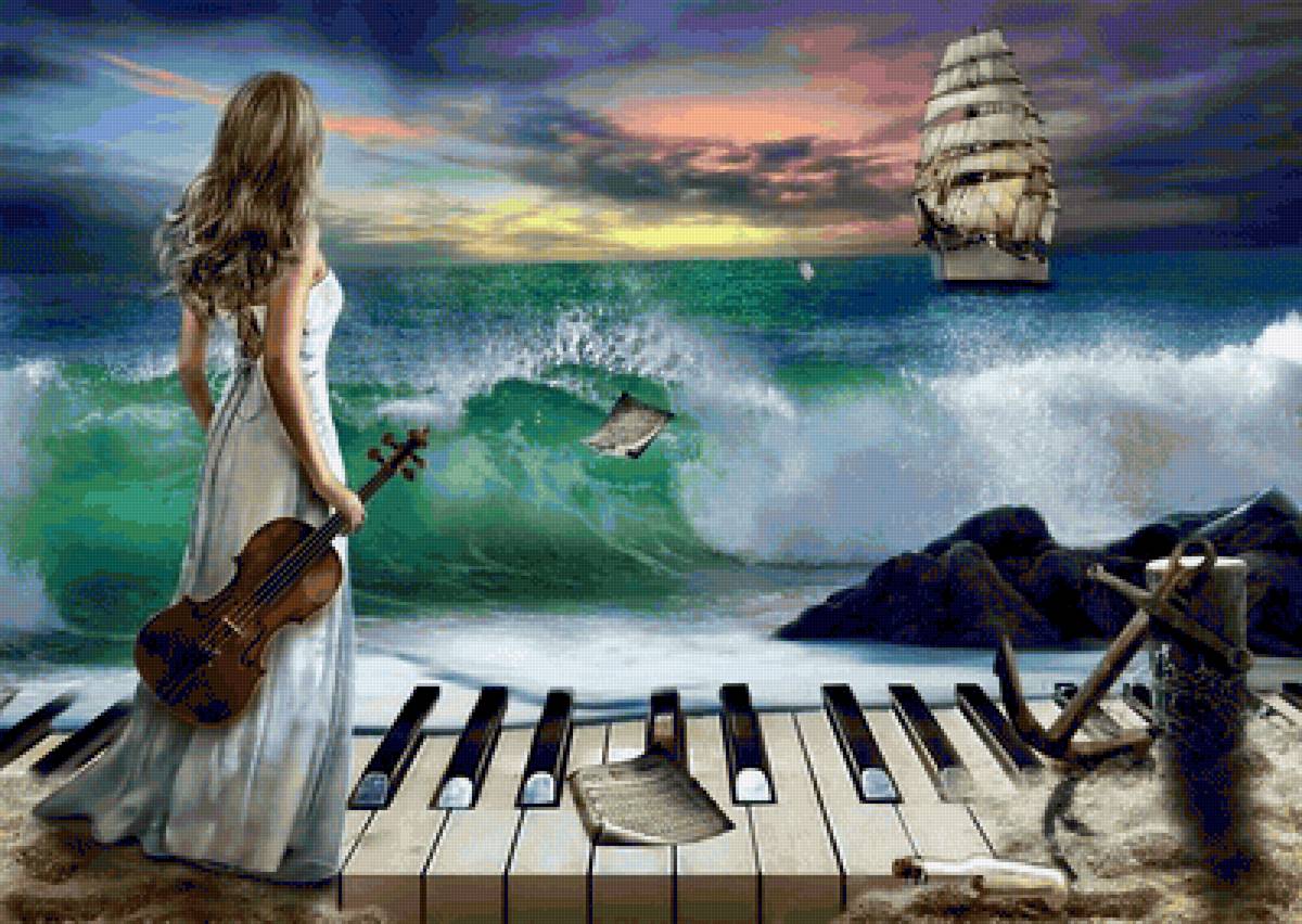 en la orilla - dama - предпросмотр