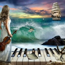 Схема вышивки «en la orilla»