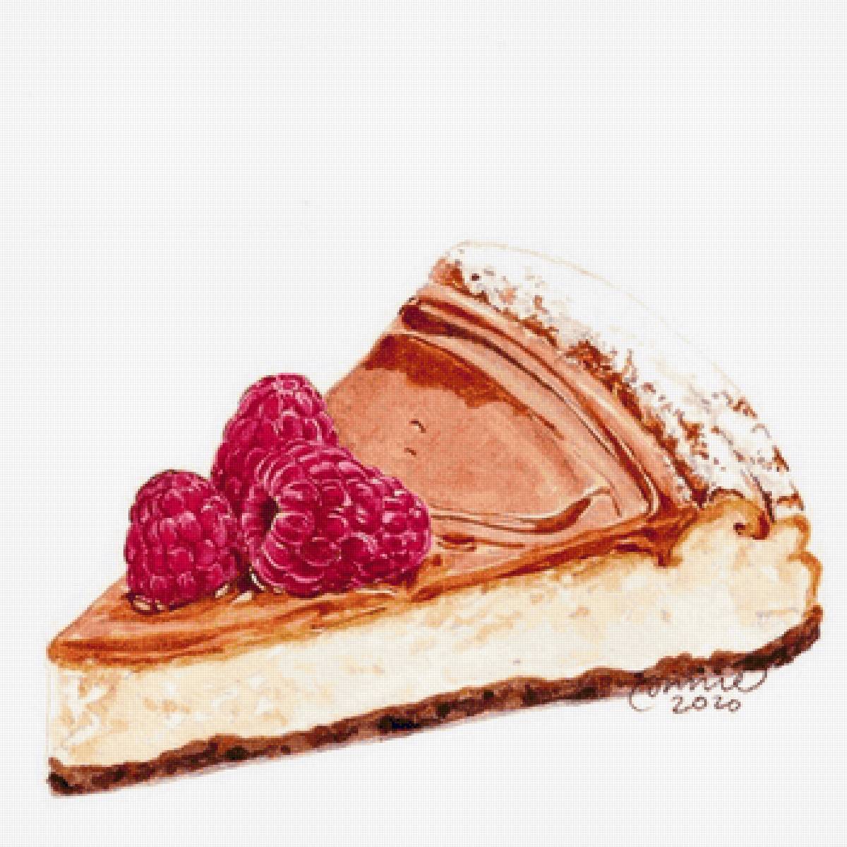 КОННИ АУ. КАРАМЕЛЬНЫЙ ТАРТ С МАЛИНОЙ - пироженые, торты - предпросмотр