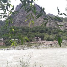 Схема вышивки «река Теберда,КЧР»