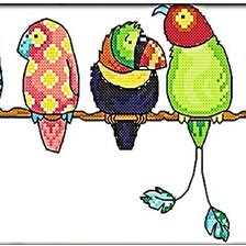 Схема вышивки «Pericos 2»