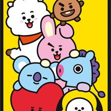 Схема вышивки «BT21»