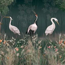 Схема вышивки «птицы»