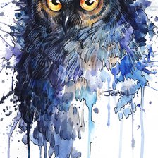 Схема вышивки «Сова»