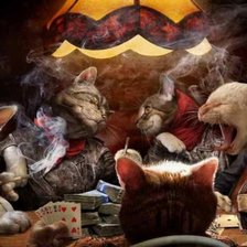 Схема вышивки «Коты»