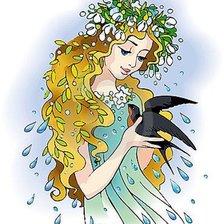 Схема вышивки «птица в руках»