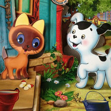 Схема вышивки «Котенок по имени гав»