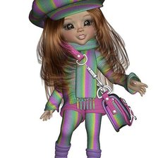 Схема вышивки «РАДУЖНЫЙ КОСТЮМ»