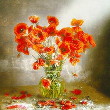 Схема вышивки «Маки»