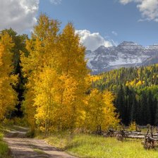 Схема вышивки «Paisagens de outono.»