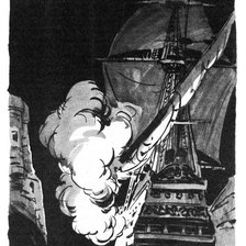 Схема вышивки «корабль»