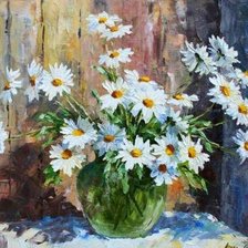 Схема вышивки «ромашки»