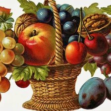 Схема вышивки «Корзина фруктов»