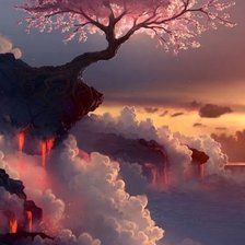 Схема вышивки «Пейзаж»