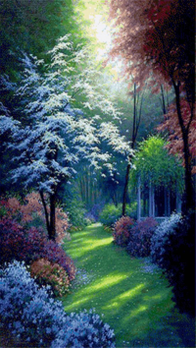 Пейзаж - беседка - предпросмотр