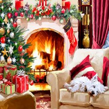 Схема вышивки «По картине Ричарда Макнейла»