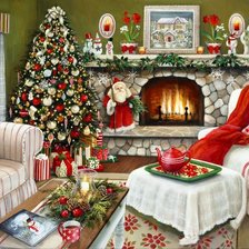 Схема вышивки «По картине Сюзан Риос»