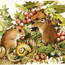 Схема вышивки «мышки»