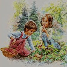 Схема вышивки «дети»