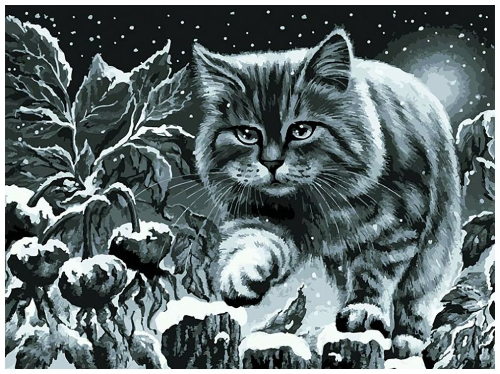 кот - рисунок - оригинал