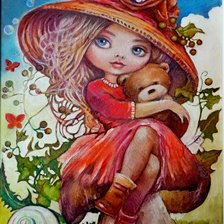 Схема вышивки «девочка»