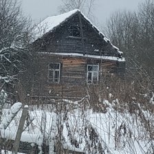 Схема вышивки «Дом в деревне»