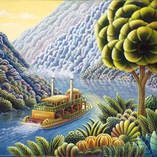 Схема вышивки «пйзаж»