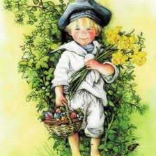 Схема вышивки «мальчик»