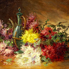 Схема вышивки «Хризантемы»