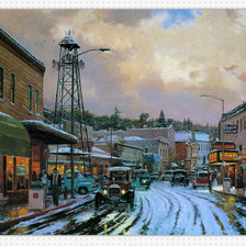 Схема вышивки «город»