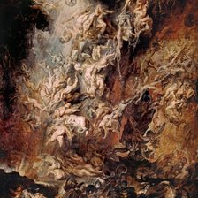 Схема вышивки «ПИТЕР ПАУЛЬ  РУБЕНС. ПАДЕНИЕ МЯТЕЖНЫХ АНГЕЛОВ, 288 х 225 см»