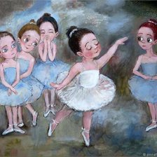 Схема вышивки «Балерины»