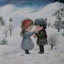 Схема вышивки «Детки»