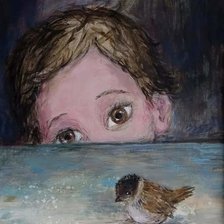 Схема вышивки «Грусть»